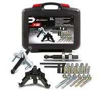Powerbuilt Harmonic Balancer and Pulley Installer Tool Kit, 33 Piece, Crankshaft Pulley, Remove and Install, Storage Case - 648616
