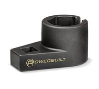 Powerbuilt Oxygen Sensor Offset Puller, Remove and Install O2 Oxygen Sensors, Wire Gate, 22mm 7/8 Inch, 6 Point - 648691, Black