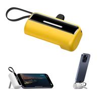 Powercapsule 5000 - Ultra-Compact All-In-OneEmergency Power Bank, with Fast-Charging Technology, Type-C Main + Strap and Main + Type-C Strap Two Options (Yellow)