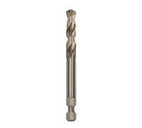 POWERCHANGE PLUS HEX SHANK METAL PILOT DRILL BIT 7.15MM X 85MM, Hardened HSS Cobalt Construction, Suitable for Stainless Steel & Hard Metal, 1 in Pack