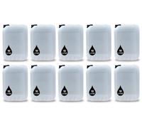 PowerChem 10 X 10L Plastic Water Container Jerry Can Un Certified, Food Grade, Ideal For Outdoor, Camping, Emergency, And Industrial Use