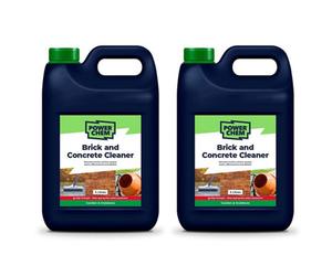 PowerChem 10L Brick Acid Cleaner Descaler - High Strength - Removes Mortar Cement Grease Stains Efflorescence & Splatter