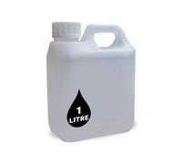 PowerChem 1L Jerry Can Bottle Container + 38mm Cap - For Storage of Liquids Chemicals Food Stuff Fuel NATURAL