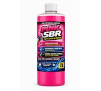 PowerChem 1L Pink Plasterers SBR Bonding Agent & Waterproof Admixture - Visual Coverage Control Plaster Primer | Seals Damp Proofs & Prevents Cracks | For Internal & External Render