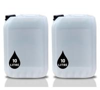 PowerChem 2 X 10L Plastic Water Container Jerry Can Un Certified, Food Grade, Ideal For Outdoor, Camping, Emergency, And Industrial Use