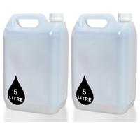PowerChem 2 X 5L Plastic Water Carrier Container For Storage Of Liquids Ingredients Chemicals Fuel Natural