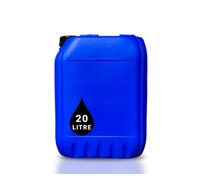 PowerChem 20L Plastic Water Container Jerry Can Un Certified Food Grade Ideal For Outdoor Camping, Emergency And Industrial Use Blue