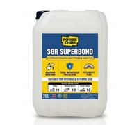 PowerChem 20L Sbr Bonding Agent & Waterproof Admixture: 4-In-1 Concrete Sealer, Plaster Primer, Mortar Additive, Screed & Damp Proofing