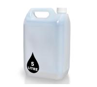 PowerChem 5L Jerry Can Bottle Container + 38mm Tamper Evident Cap - For Storage of Liquids Chemicals Food Stuff Fuel NATURAL