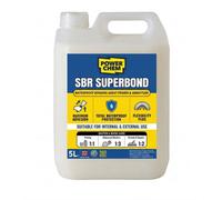 PowerChem 5L Sbr Bonding Agent & Waterproof Admixture: 4-In-1 Concrete Sealer, Plaster Primer, Mortar Additive, Screed & Damp Proofing
