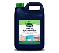 PowerChem 5L Sodium Hypochlorite High Strength Patio Block Paving Driveway Cleaner Washer Algae Weed Moss Blackspot & Lichen Killer Remover