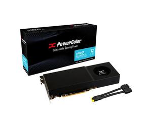 Powercolor AMD Radeon AI PRO R9700 32GB GDDR6 Graphics Card, Black, RDNA 4, 4096