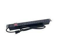 PowerCool 1.8m 6-Way Horizontal 1U Rackmount PDU