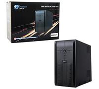 Powercool 1000VA Smart UPS Battery Backup - 600W Line-Interactive Uninterruptible Power Supply with AVR, RJ45 Surge Protection, 3× UK Outlets, 3× IEC, Generator Compatible | 12V 7Ah Battery
