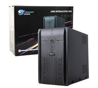 Powercool 1200VA Smart UPS Battery Backup - 720W Line-Interactive Uninterruptible Power Supply with AVR, RJ45 Surge Protection, 3× UK Outlets, 3× IEC, Generator Compatible | 12V 7Ah Battery