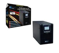 Powercool 2000VA Smart UPS, 1600W, LCD Display, 2x UK Plug, 2x RJ45, 3