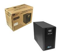 Powercool 3000VA2 Smart UPS Battery Backup - 2400W Pure Sine Wave Line-Interactive UPS with AVR, DSP Control, ECO Mode, USB/RS-232, RJ45 Surge Protection, 2× UK + 3× IEC Outlets | 4× 12V 9Ah Batteries