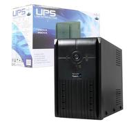 Powercool 850VA Smart UPS Battery Backup - 510W Line-Interactive Uninterruptible Power Supply with AVR, RJ45 Surge Protector, USB Monitoring, 2× UK Outlets, Generator Compatible | 12V 7Ah Battery