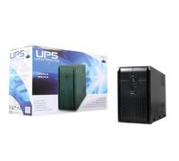 Powercool 850VA Smart UPS Battery Backup - 510W Line-Interactive Uninterruptible Power Supply with AVR, RJ45 Surge Protector, USB Monitoring, 2× UK Outlets, Generator Compatible | 12V 7Ah Battery