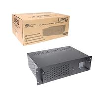 Powercool Intelligent Rackmount 1200VA UPS - 720W - 3U Off-Line UPS with AVR, USB Monitoring, Surge Protection, 1× UK + 3× IEC C13, 2 x RJ45, Generator Compatible | 2x 12V 7Ah Battery