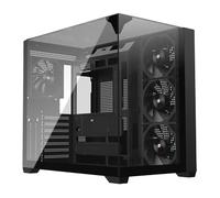 Powercool Pure Black Dual Chamber Mid Tower Tempered Glass Chassis