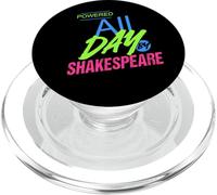 Powered All Day By Shakespeare Humorous Slogan PopSockets PopGrip for MagSafe