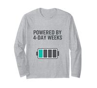 Powered by 4-Day Weeks - Recharge Mode Battery Long Sleeve T-Shirt