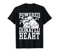 Powered By A Donated Heart Value Graphic T-Shirt, Men, Black, M