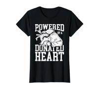 Powered By A Donated Heart Value Graphic T-Shirt, Women, Black, L