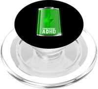 Powered by ADHD ADD Awareness PopSockets PopGrip for MagSafe