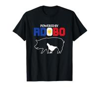 Powered by Adobo Chicken Pork Pinoy Rice Cuisine Philippines T-Shirt
