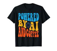 Powered By AI And Coffee ai artificial intelligence T-Shirt