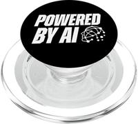 Powered by AI Futuristic Neural Network Tech Head PopSockets PopGrip for MagSafe