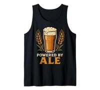 Powered by Ale Craft Beer Glass Art Tank Top
