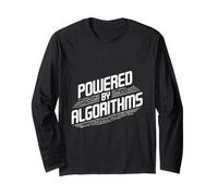 Powered by Algorithms Math Nerd Funny Long Sleeve T-Shirt