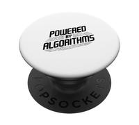 Powered by Algorithms Math Nerd Funny PopSockets Adhesive PopGrip