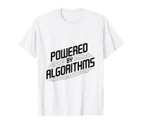 Powered by Algorithms Math Nerd Funny T-Shirt