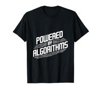 Powered by Algorithms Math Nerd Funny T-Shirt