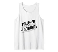 Powered by Algorithms Math Nerd Funny Tank Top