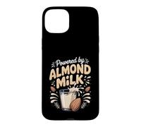 Powered by Almond Milk Plant Based Dairy Free Vegan Case for iPhone 15 Plus