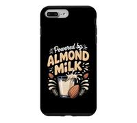Powered by Almond Milk Plant Based Dairy Free Vegan Case for iPhone 7 Plus/8 Plus