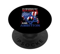 Powered By Bagels And Ambition Design PopSockets Adhesive PopGrip