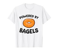 Powered By Bagels Breakfast Love Bagel T-Shirt