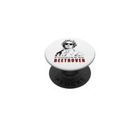 Powered by Beethoven Funny Classical Music Composer PopSockets Adhesive PopGrip