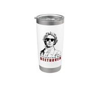 Powered by Beethoven Funny Classical Music Composer Stainless Steel Insulated Tumbler