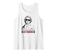 Powered by Beethoven Funny Classical Music Composer Tank Top