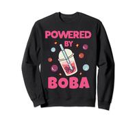 Powered By Boba Cute Kawaii Bubble Tea Lover Sweatshirt
