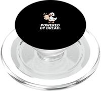 Powered By Bread Duck Cartoon Carb Humor PopSockets PopGrip for MagSafe