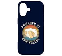 Powered By Brie Cheese Funny Retro French Cheese Lovers Case for iPhone 17