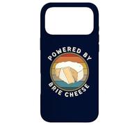 Powered By Brie Cheese Funny Retro French Cheese Lovers Case for iPhone 17 Pro Max